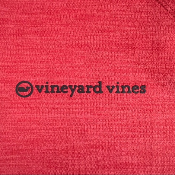 Vineyard Vines Performance Sankaty 1/2 Zip Red Pullover - Picture 4 of 6